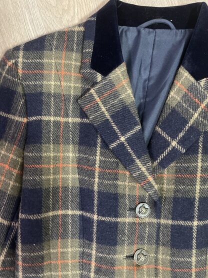Navy with Olive and Orange